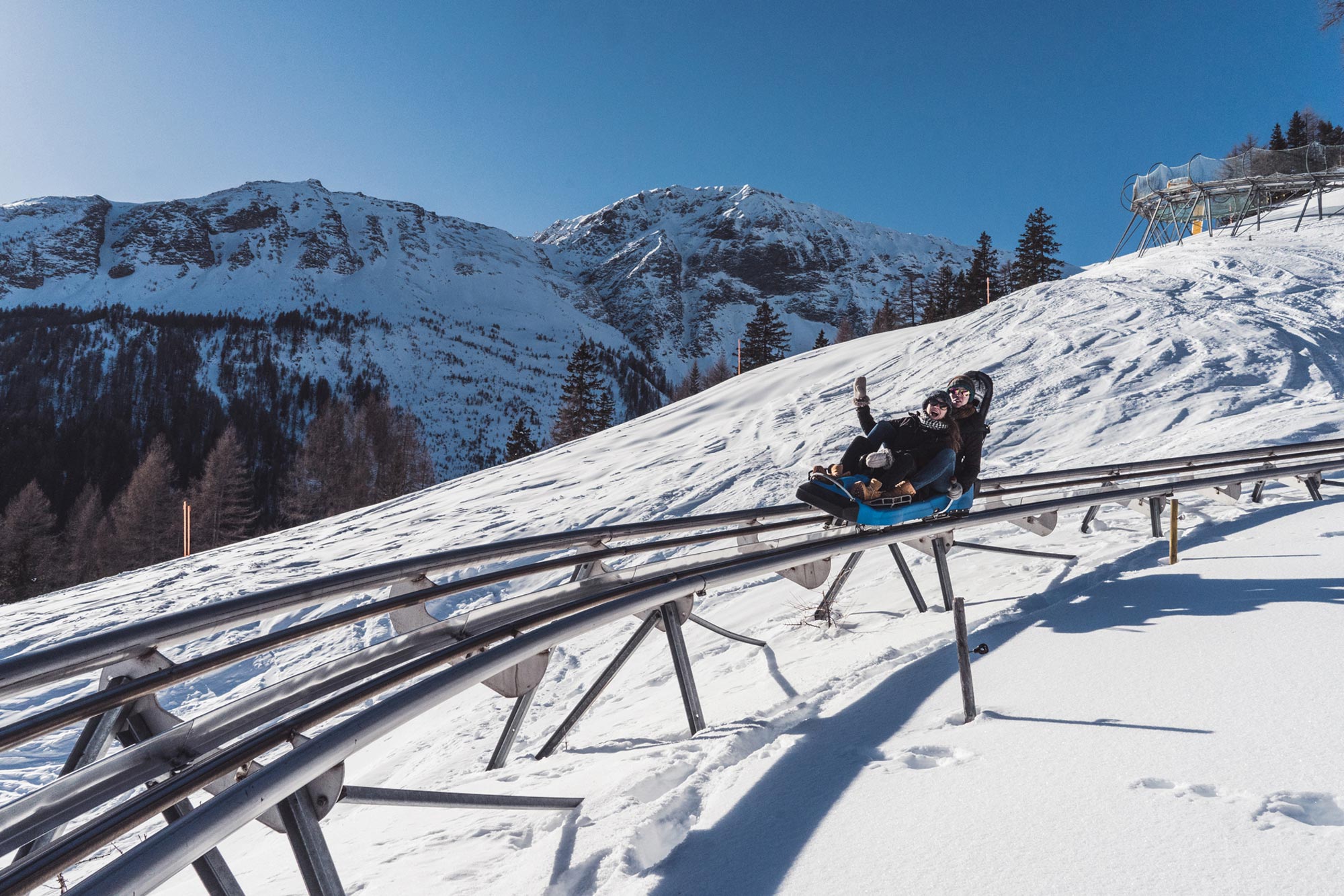 L Ngste Rodelbahn Der Schweiz Rodelbahn Pradaschier